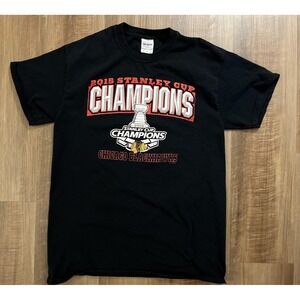 Chicago Blackhawks Shirt Tee Mens Medium NHL Hockey 2015 Stanley Cup Champions‎